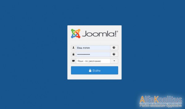 вход в панель администратора CMS Joomla